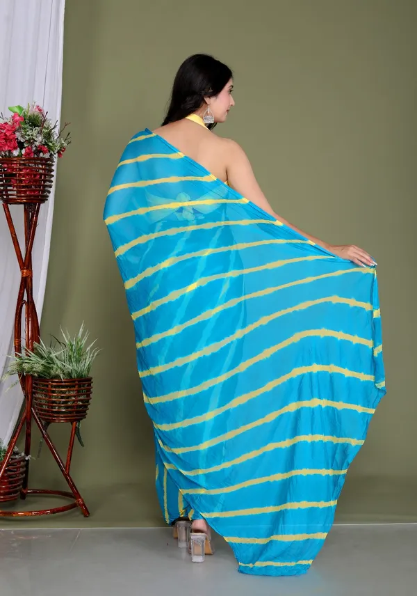 Sky_Blue_Pure_Chiffon_Trendy_Leheriya_Chiffon_Sarees_For_Women