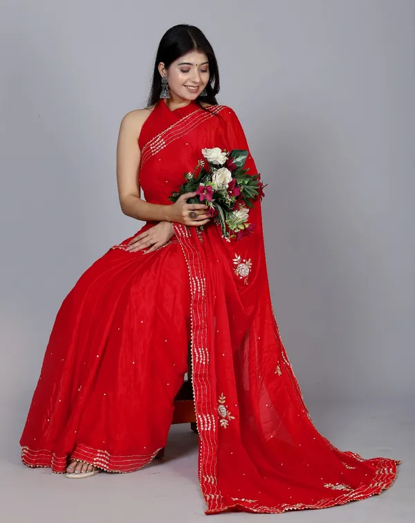 Red_Trendy_Stylish_Silk_Stone_Work_Sarees_For_Women