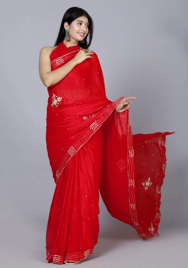 Red_Trendy_Stylish_Silk_Stone_Work_Sarees_For_Women