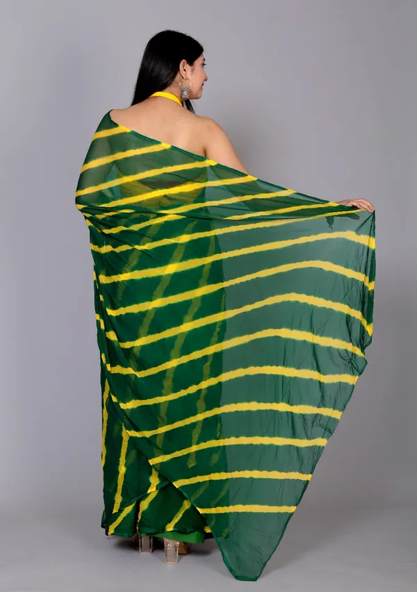 Green_Pure_Chiffon_Printed_Saree_Leheriya_Printed_Sarees_For_Women
