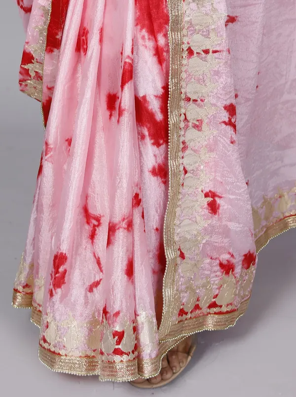 Red_Shibori_Trendy_Gotta_Patti_Work_Saree_Silk_Sarees_For_Women