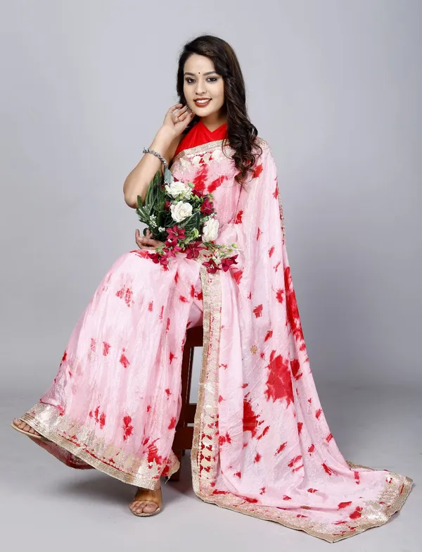 Red_Shibori_Trendy_Gotta_Patti_Work_Saree_Silk_Sarees_For_Women