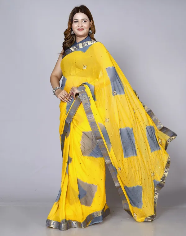 Grey_Chiffon_Sarees_For_Women_Fancy_Party_Wear_Sarees,_Wedding_Sarees,_Farewell_Sarees,_Printed_Sarees,_Designer_Sarees,_Bollywood_Sarees,_Latest_Sarees_Trendy_Sarees_Bandhini_Saree,_Sarees_For_Farewell_Party,_Latest_Saree_Design,Grey_Saree