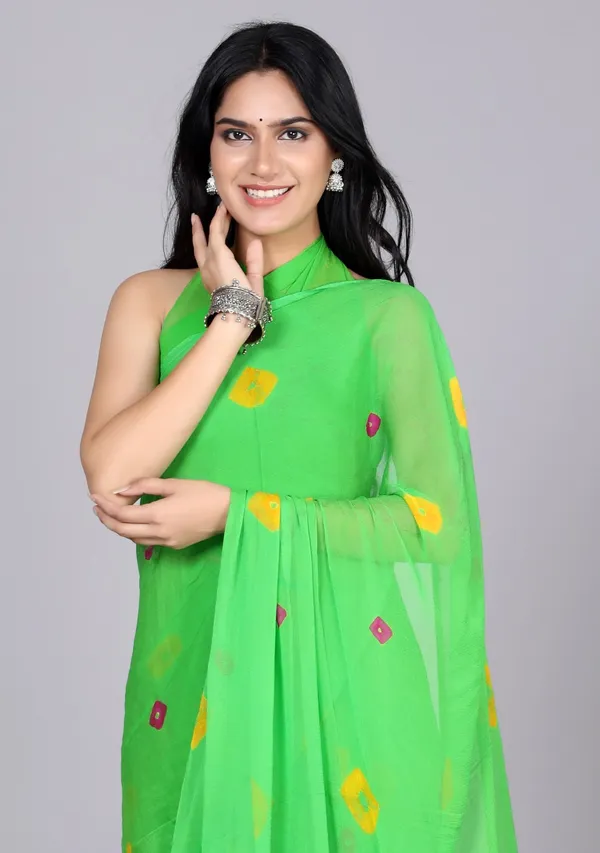 Mint_Trendy_Chiffon_Printed_Printed_Bandhini_Sarees_For_Women