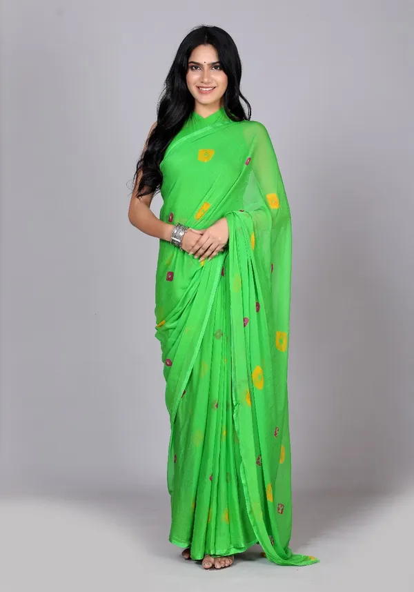 Mint_Trendy_Chiffon_Printed_Printed_Bandhini_Sarees_For_Women