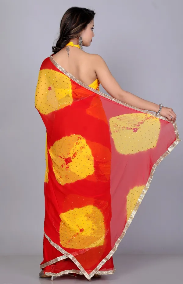 Red_Trendy_Chiffon_Printed_Printed_Bandhini_Check_Printed_Stone_Work_Sarees_For_Women