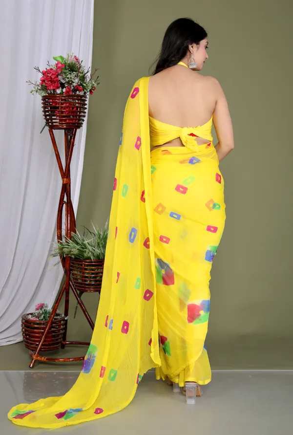 Yellow_Pure_Chiffon_Trendy_Bandhini_Saree_Chiffon_Sarees_For_Women