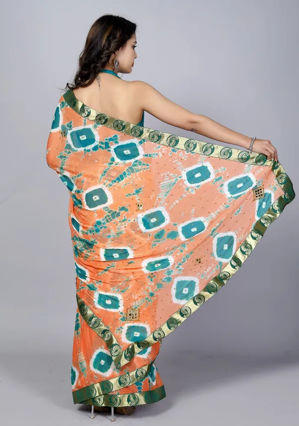 Peach_Pure_Chiffon_Trendy_Stone_Work_Saree_Chiffon_Sarees_For_Women