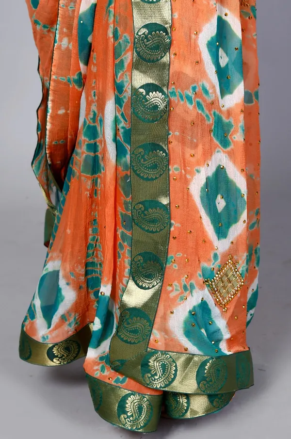 Peach_Pure_Chiffon_Trendy_Stone_Work_Saree_Chiffon_Sarees_For_Women