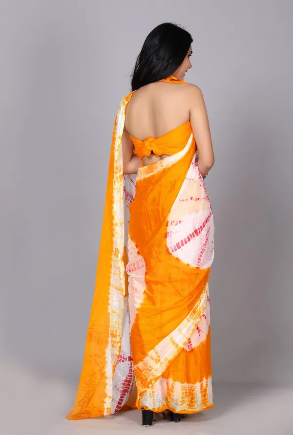 Yellow_Trendy_Printed_Silk_Bandhini_Sarees_For_Women