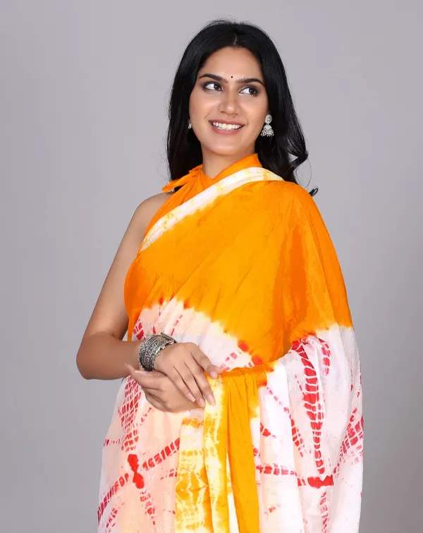 Yellow_Trendy_Printed_Silk_Bandhini_Sarees_For_Women