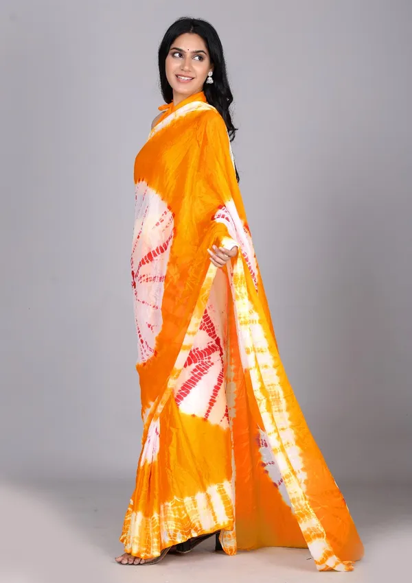 Yellow_Trendy_Printed_Silk_Bandhini_Sarees_For_Women