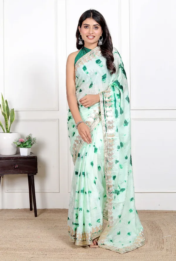 Green_Chiffon_Printed_Saree_Bollywood_Designer_Gotta_Work_Printed_Sarees_For_Women