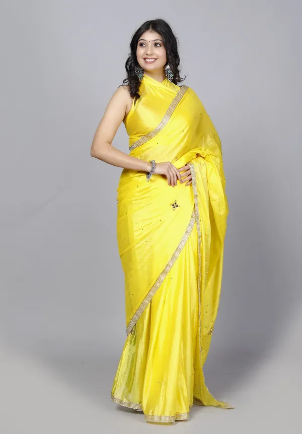 Yellow_Latest_Trendy_Stone_Work_Saree_Silk_Sarees_For_Women