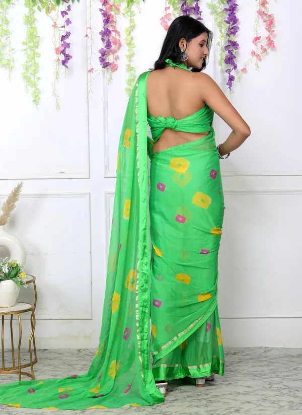 Satin_Pure_Chiffon_Trendy_Bandhani_Chiffon_Sarees_For_Women