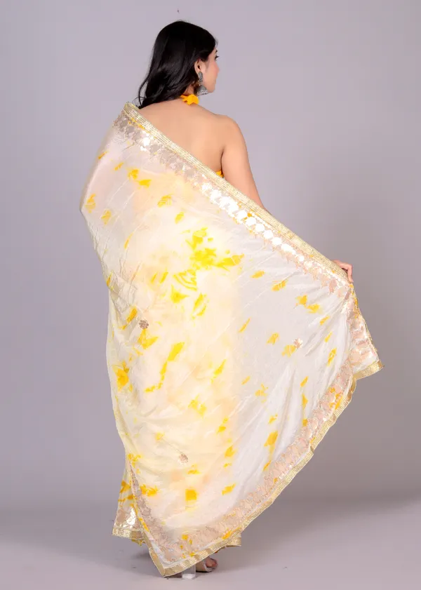 Yellow_Designer_Gotta_Work_Silk_Chiffon_Printed_Saree