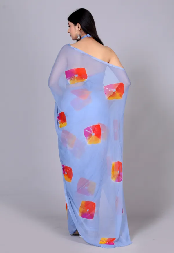 Grey_Bandhani_Printed_Chiffon_Printed_Sarees_For_Women