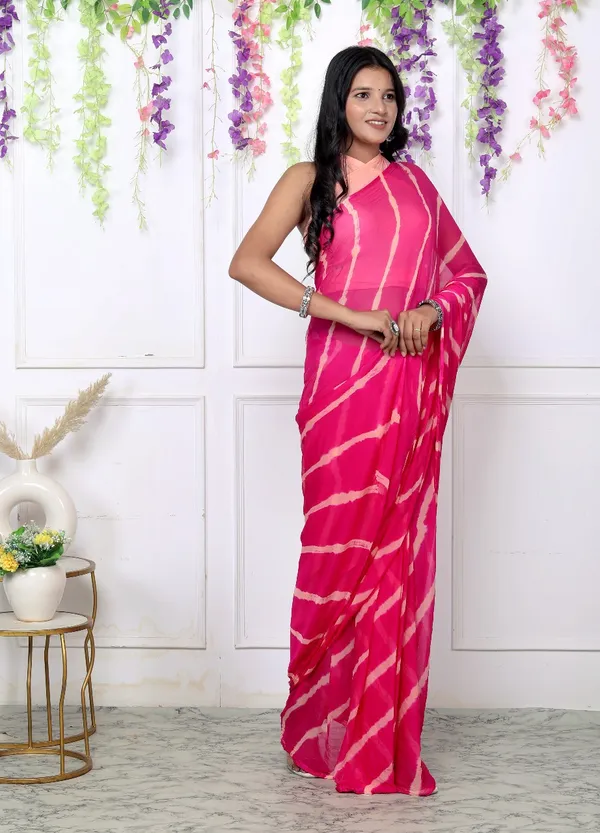 Pink_Pure_Chiffon_Trendy_Leheriya_Chiffon_Sarees_For_Women
