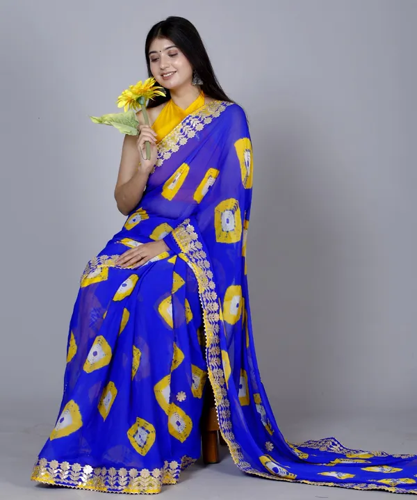 Royle_Blue_Trendy_Printed_Chiffon_Bandhini_Gotta_Patti_Work_Sarees_For_Women