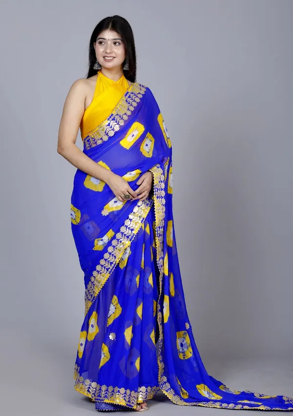 Royle_Blue_Trendy_Printed_Chiffon_Bandhini_Gotta_Patti_Work_Sarees_For_Women