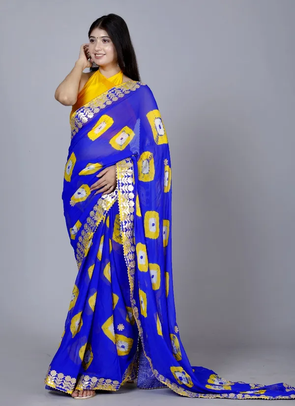 Royle_Blue_Trendy_Printed_Chiffon_Bandhini_Gotta_Patti_Work_Sarees_For_Women