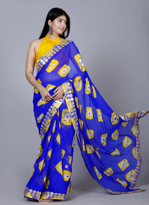 Royle_Blue_Trendy_Printed_Chiffon_Bandhini_Gotta_Patti_Work_Sarees_For_Women