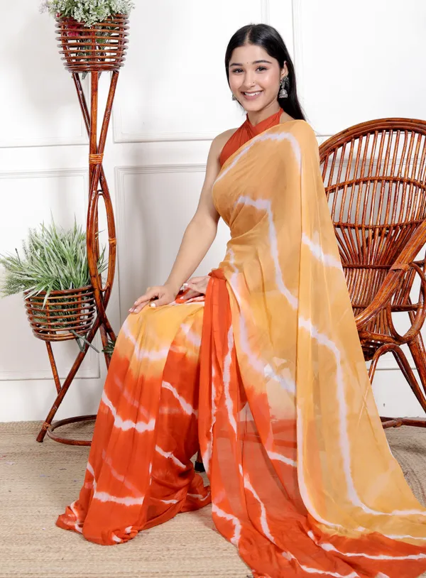 Pure_Chiffon_Leheriya_Designer_Printed_Bollywwod_Sarees_For_Women