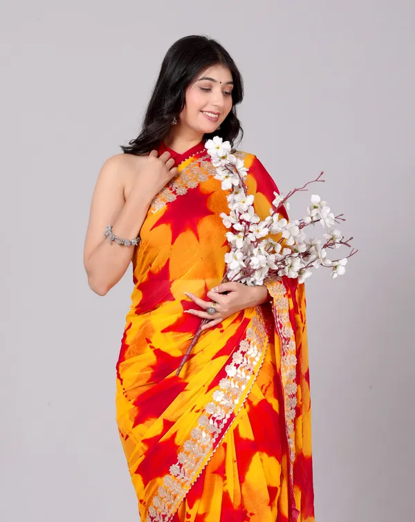 Red_Pure_Chiffon_Gotta_Patti_Work__Designer_Printed_Sarees_For_Women