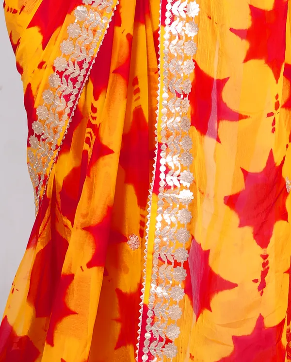 Red_Pure_Chiffon_Gotta_Patti_Work__Designer_Printed_Sarees_For_Women