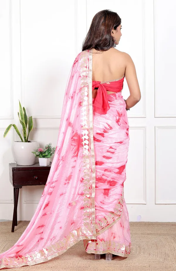 Pink_Chiffon_Saree_Mirror_Work_Printed_Sarees_For_Women