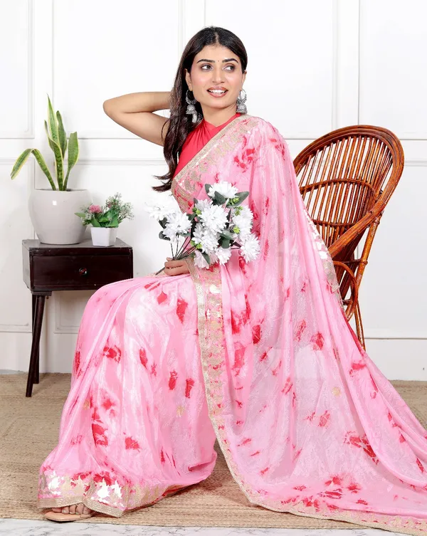 Pink_Chiffon_Saree_Mirror_Work_Printed_Sarees_For_Women