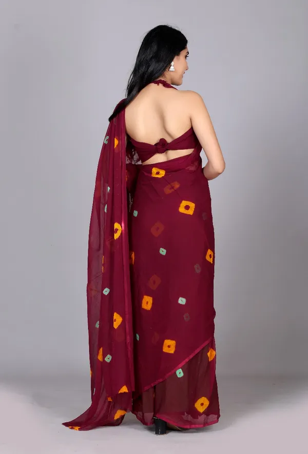 Maroon_Trendy_Printed_Chiffon_Bandhini_Sarees_For_Women