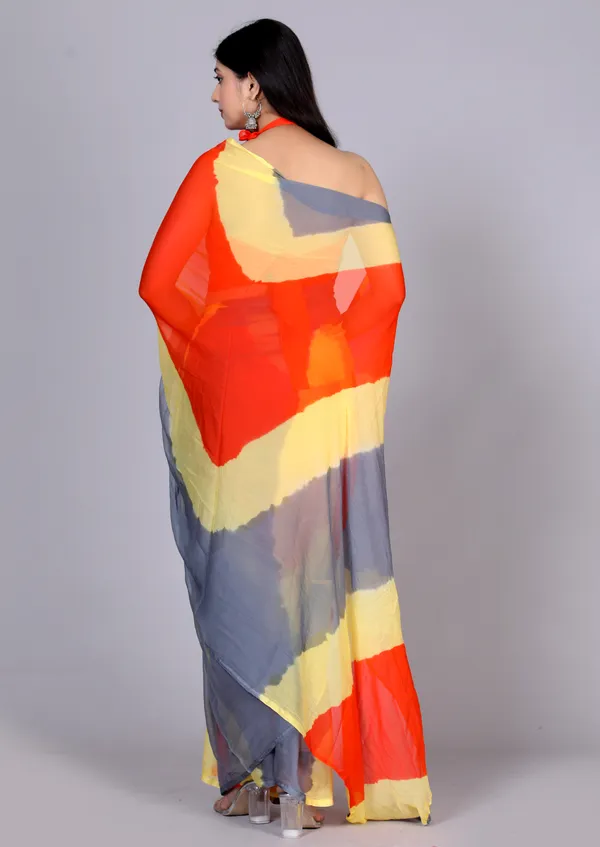 Orange_Pure_Chiffon_Leheriya_Bollywood_Sarees_For_Women