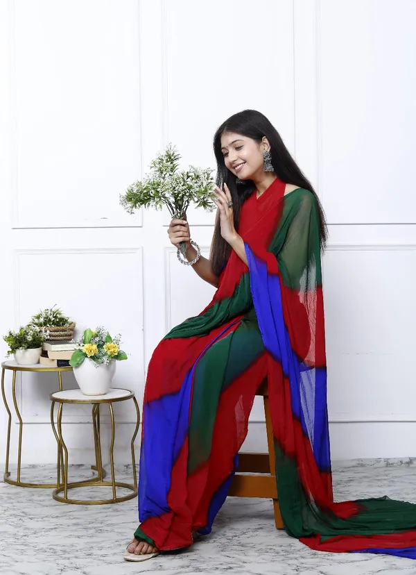 Multicolor_Pure_Chiffon_Trendy_Leheriya_Chiffon_Sarees_For_Women