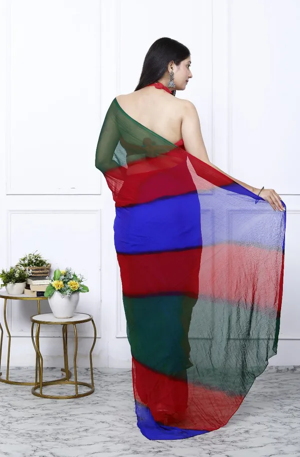 Multicolor_Pure_Chiffon_Trendy_Leheriya_Chiffon_Sarees_For_Women