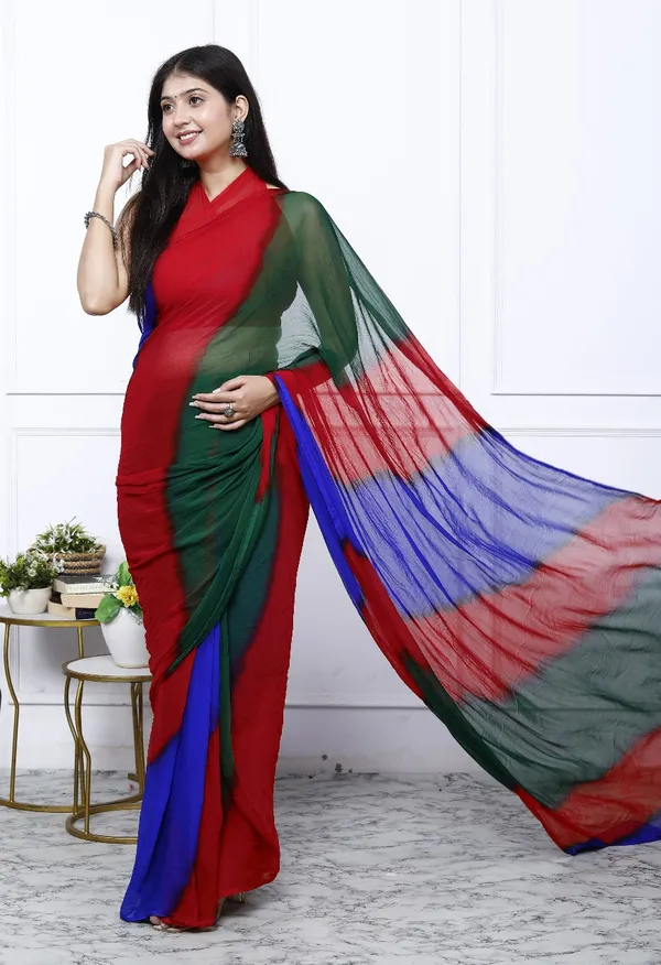 Multicolor_Pure_Chiffon_Trendy_Leheriya_Chiffon_Sarees_For_Women