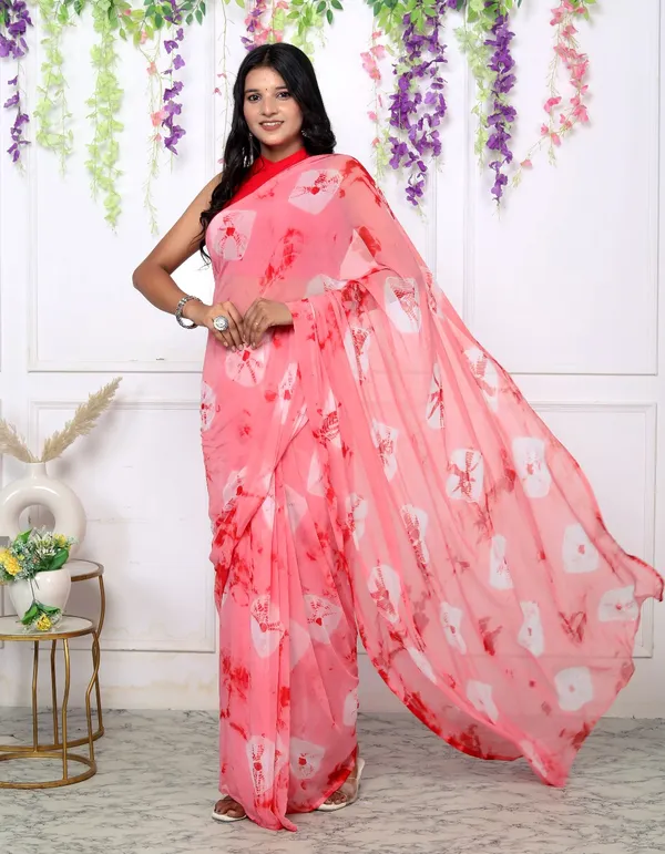 Pink_Bandhani_Printed_Chiffon_Printed_Pink_Sarees_For_Women