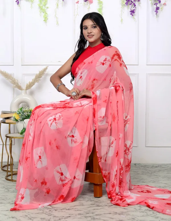 Pink_Bandhani_Printed_Chiffon_Printed_Pink_Sarees_For_Women
