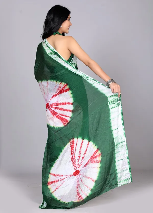 Green_Trendy_Printed_Silk_Bandhini_Sarees_For_Women