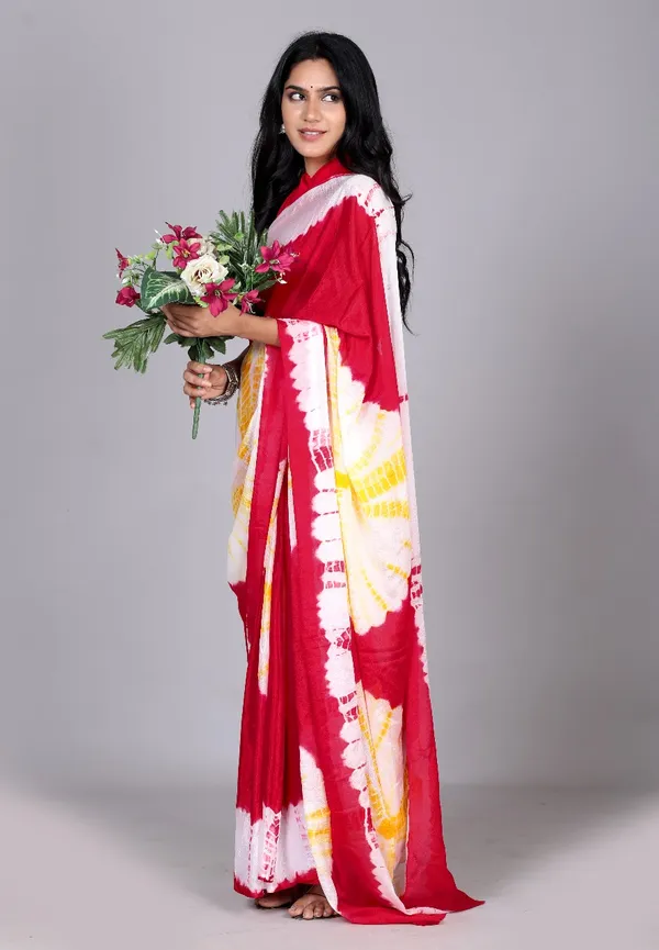 Red_Trendy_Printed_Silk_Bandhini_Sarees_For_Women
