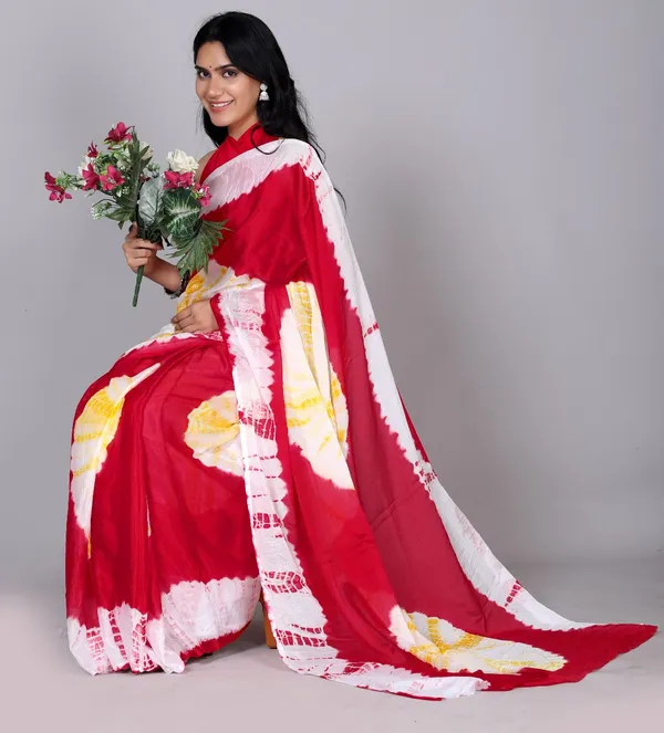 Red_Trendy_Printed_Silk_Bandhini_Sarees_For_Women