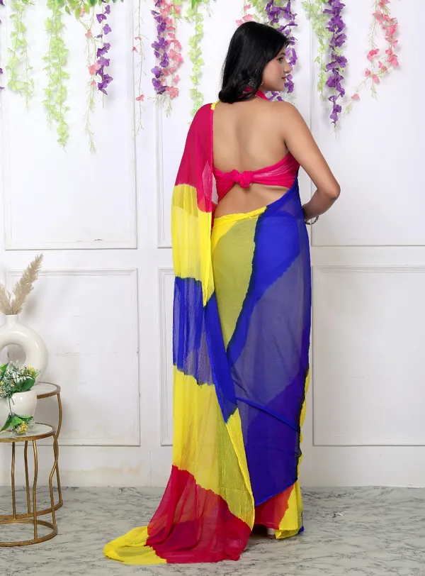 Multicolor_Pure_Chiffon_Trendy_Leheriya_Chiffon_Sarees_For_Women