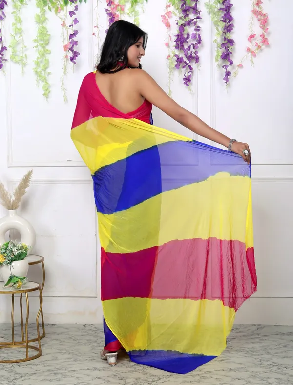 Multicolor_Pure_Chiffon_Trendy_Leheriya_Chiffon_Sarees_For_Women