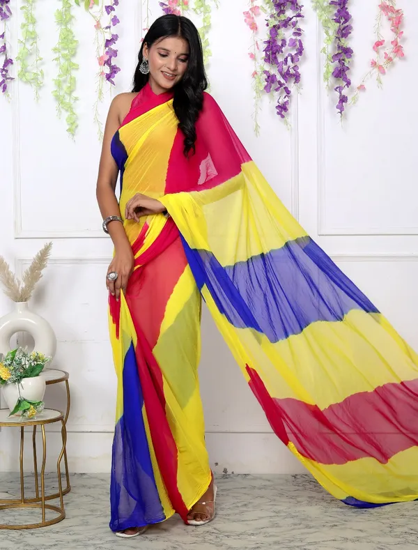 Multicolor_Pure_Chiffon_Trendy_Leheriya_Chiffon_Sarees_For_Women