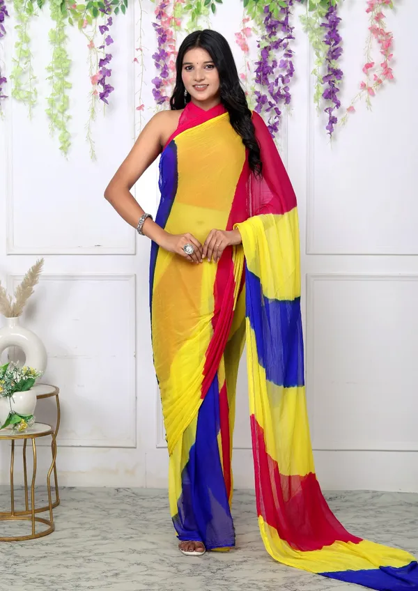 Multicolor_Pure_Chiffon_Trendy_Leheriya_Chiffon_Sarees_For_Women