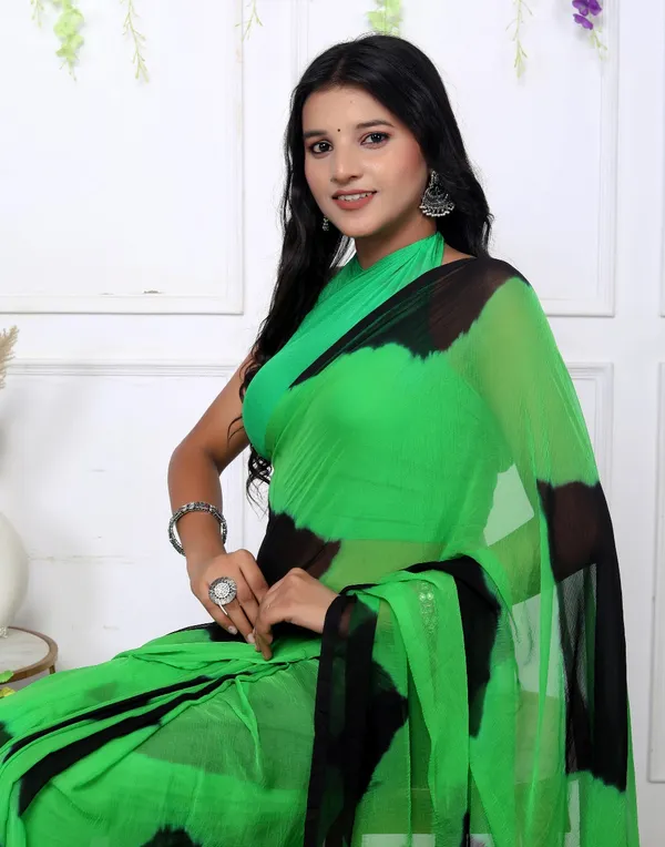 Maroon_Pure_Chiffon_Trendy_Leheriya_Chiffon_Sarees_For_Women