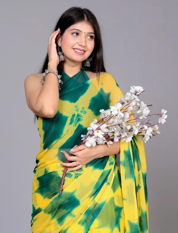 Green_Pure_Chiffon_Printed_Saree_Shibori_Printed_Sarees_For_Women