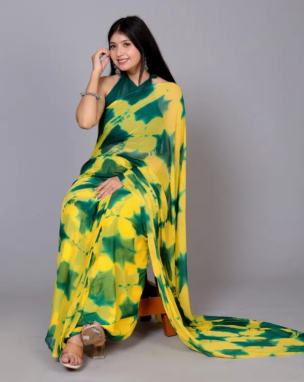 Green_Pure_Chiffon_Printed_Saree_Shibori_Printed_Sarees_For_Women