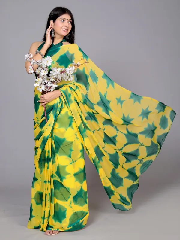 Green_Pure_Chiffon_Printed_Saree_Shibori_Printed_Sarees_For_Women