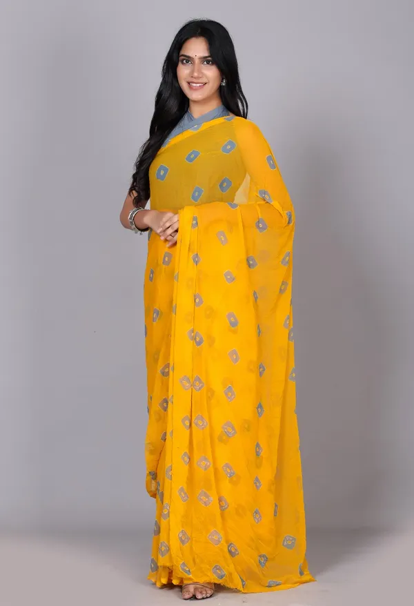 Grey_Trendy_Printed_Chiffon_Bandhini_Sarees_For_Women
